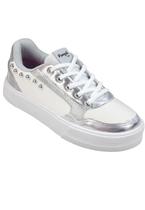 Tênis Infantil Feminino XT 25 Esferas Branco Prata