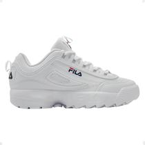 Tênis Infantil Fila Original Disruptor White Navy Red