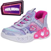 Tênis infantil infinite heart s ligthts skechers 303755n Tênis infantil infinite heart s ligthts skechers 303755n