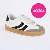 Tênis Infantil Juvenil molekinha ORIGINAL Branco casual look fashion