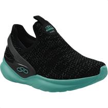Tênis Infantil Juvenil Olympikus Iconic Fácil De Calçar Confortável Preto Azul