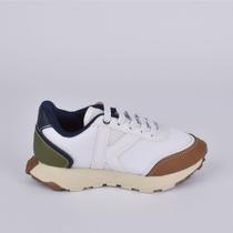 Tênis Infantil K360 Jogger Conforto e Amortecimento Azul Marinho e Verde