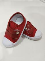 Tênis Infantil Kéto c/Sola Vermelho c/Velcro