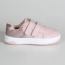 Tênis Infantil Kidy Casual Com tiras autocolantes Duplo 3130041 Nude