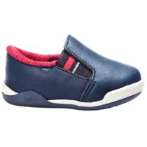 Tênis Infantil Kidy Colors Casual Slip On Marinho E Vermelho