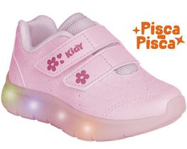 Tênis Infantil Kidy Flex Light Rosa com Luzinha