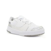 Tênis Infantil Kidy K360 Branco e Prata Estilo Casual Tênis Infantil Kidy K360 Branco e Prata Estilo Casual