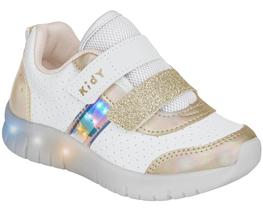 Tênis Infantil Kidy Light Fun Led Tiras Aderentes