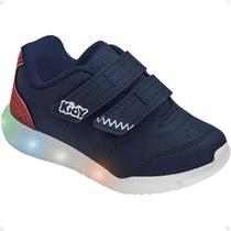 Tênis Infantil Kidy Light Fun Menino Luz Led Pisca Pisca Estiloso Confortável Tênis Infantil Kidy Light Fun Menino Luz Led Pisca Pisca Estiloso Confortável