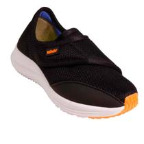 Tênis Infantil Kidy Mini Energy Esportivo Preto E Laranja Neon Escolar Escola Colegial Colégio Original Menino Masculino Conforto Durabilidade Anatômi