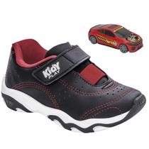 Tênis infantil kidy play respitec elástico napa ref:0070671 menino