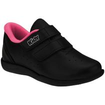 Tênis Infantil Kidy Usefull Miami Logo Lateral Preto Rosa Tênis Infantil Kidy Usefull Miami Logo Lateral Preto Rosa
