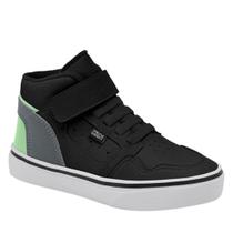 Tênis Infantil Klin Freestyle Mini Preto/Grafite/Verde Tênis Infantil Klin Freestyle Mini Preto/Grafite/Verde