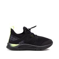 Tênis Infantil Klin New Sport Elástico Preto/verde Tênis Infantil Klin New Sport Elástico Preto/verde