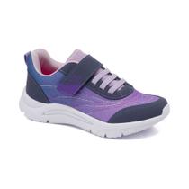 Tênis Infantil Klin New Sport Kids Chumbo e Roxo 480.053 Tênis Infantil Klin New Sport Kids Chumbo e Roxo 480.053