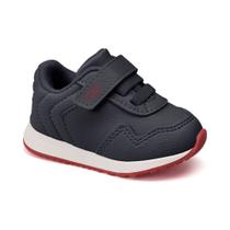 Tênis Infantil Klin Walk Baby Marinho e Vermelho 453.103 Tênis Infantil Klin Walk Baby Marinho e Vermelho 453.103