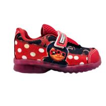 Tênis Infantil Lady Bug Confortável com Luzes de LED Tênis Infantil Lady Bug Confortável com Luzes de LED