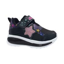 Tênis Infantil Led Feminino Estrelinha Mini Pé Preto 29 Tênis Infantil Led Feminino Estrelinha Mini Pé Preto 29