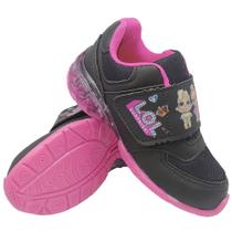 Tênis Infantil Led Feminino Luzinha Kid Star Lol Surprise