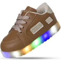 Tênis Infantil Led Masculino Confortável Menino Moderno Tênis Infantil Led Masculino Confortável Menino Moderno