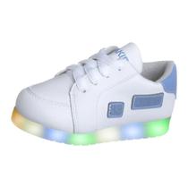 Tenis Infantil Led Masculino Luz Que Acende Confortável Moderno tiras autocolantes Cadarço Escolar