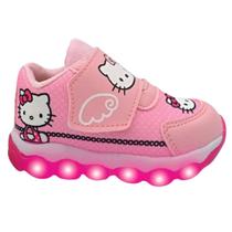 Tenis infantil led minipé hello kitty