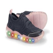 Tênis Infantil Luz led Bibi Roller Celebration 3.0 Menina Preto e Rosa Tênis Infantil Luz led Bibi Roller Celebration 3.0 Menina Preto e Rosa
