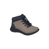 Tênis Infantil Masculino Cadarço Ortopé Flex Boot Moderno Azul 33