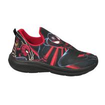 Tênis Infantil Masculino Calce Fácil Escolar Menino Personagem +Boné+Mochila