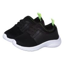 Tênis Infantil Masculino Calce Fácil Menino Preto Conforto Escolar Tênis Infantil Masculino Calce Fácil Menino Preto Conforto Escolar