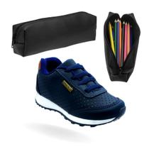 Tenis Infantil Masculino Casual, Escolar de Meninos Original e Estojo Tenis Infantil Masculino Casual, Escolar de Meninos Original e Estojo