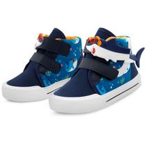 Tênis Infantil Masculino Casual Escolar Menino Tubarão Mz Shoes