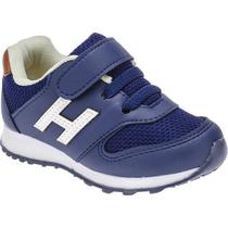 Tenis Infantil Masculino Elástico Calce Fácil Azul