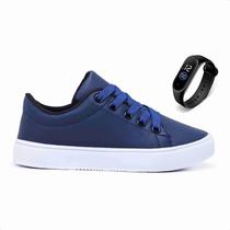 Tenis Infantil Masculino Escolar Kit Casual Lindo Com Relogio Led Digital