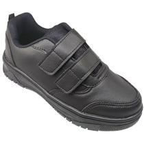 Tênis Infantil Masculino Escolar Todo Preto c/ Tiras KidStar