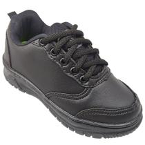 Tênis Infantil Masculino Escolar Todo Preto Cadarço KidStar