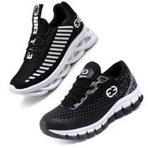 Tênis Infantil Masculino Esportivo Modelos Diferentes - Kit 2 Pares Preto