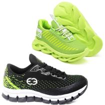 Tênis Infantil Masculino Esportivo Modelos Diferentes - Kit 2 Pares Verde