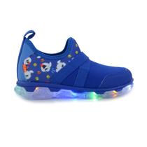 Tênis Infantil Masculino Klin Color Light Azul com LED - 353