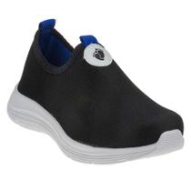 Tênis Infantil Masculino Street Slip On Preto Azul Unipasso 113-01-398 Tênis Infantil Masculino Street Slip On Preto Azul Unipasso 113-01-398