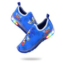 Tenis Infantil Meia Led Calcefacil Sonic Royal Tenis Infantil Meia Led Calcefacil Sonic Royal