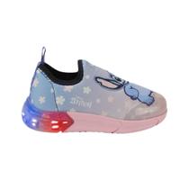 Tênis Infantil Menina Bibi 1228122 Space Stitch Disney Led