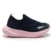 Tênis Infantil Menina Bibi Flash Lycra - Azul/Rosa