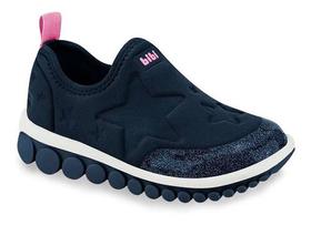 Tênis Infantil Menina Bibi Roller 2.0 Naval Com Estrela -