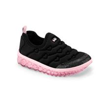 Tênis Infantil Menina Bibi Roller Preto Glitter Sugar Leve -