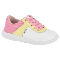 Tenis Infantil Menina Branco Molekinha Casual 2556.102