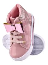 Tenis Infantil Menina Cano Alto Estiloso 7150 - B2a kids