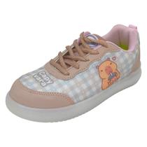 Tenis Infantil Menina Capivara Luz Led Dia a Dia Kid Star