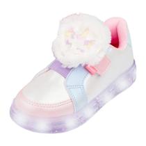 Tênis Infantil Menina Casual Candy Color Luz Sneaker Pampili Tênis Infantil Menina Casual Candy Color Luz Sneaker Pampili