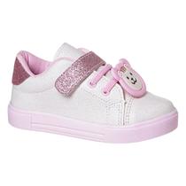 Tênis infantil menina , casual , com enfeite de gatinho, ideal para escola, festas e passeios ao ar livre Tênis infantil menina , casual , com enfeite de gatinho, ideal para escola, festas e passeios ao ar livre